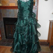 Green Custom Made Prom Dress