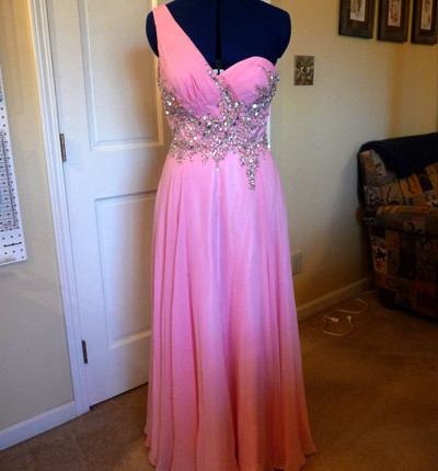 Front of Pink Dress - Pre-Alteration