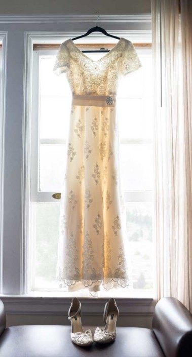 Custom Made Wedding Dress at the Historic Stanley Hotel